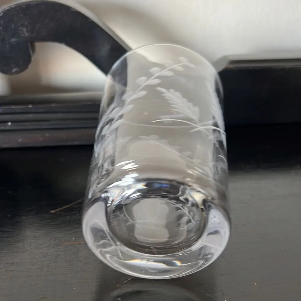Pottery Barn Etched Glass